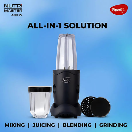 Pigeon Nutri Blend 16466 400 W Mixer Grinder – Black