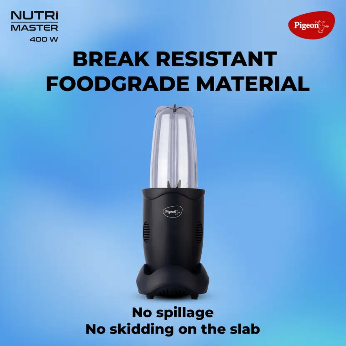 Pigeon Nutri Blend 16466 400 W Mixer Grinder – Black