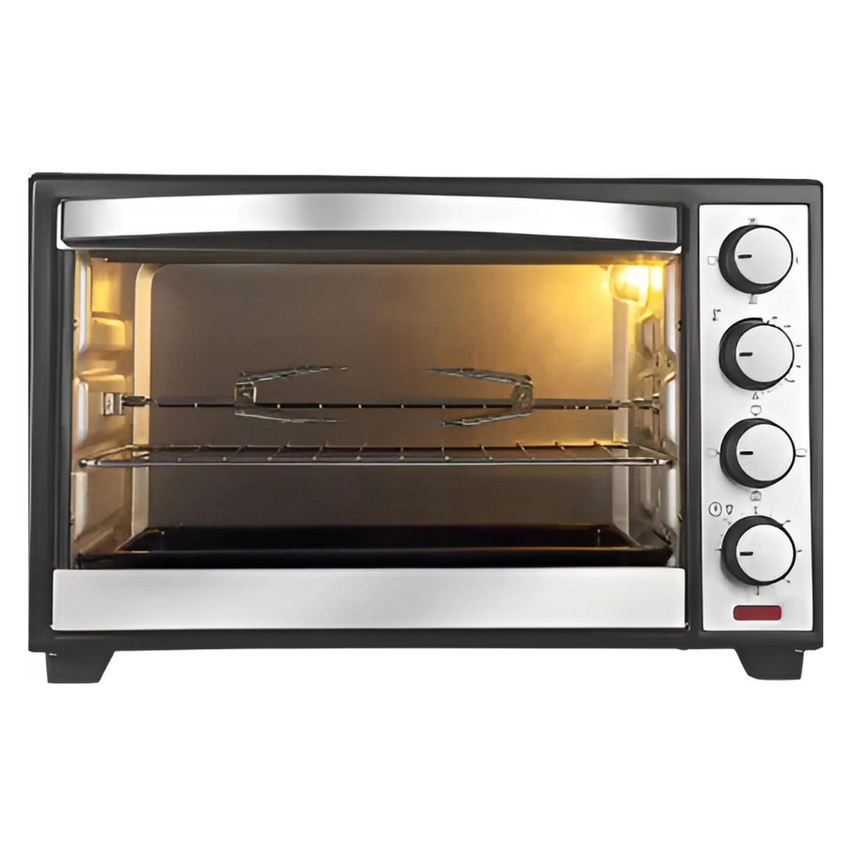 Pigeon Oven Toaster 40L (Model 15593), Rotisserie feature, sleek black design – perfect for grilling, baking & toasting.