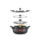 Pigeon Super Hard Anodized Pressure Cooker 5L - Black