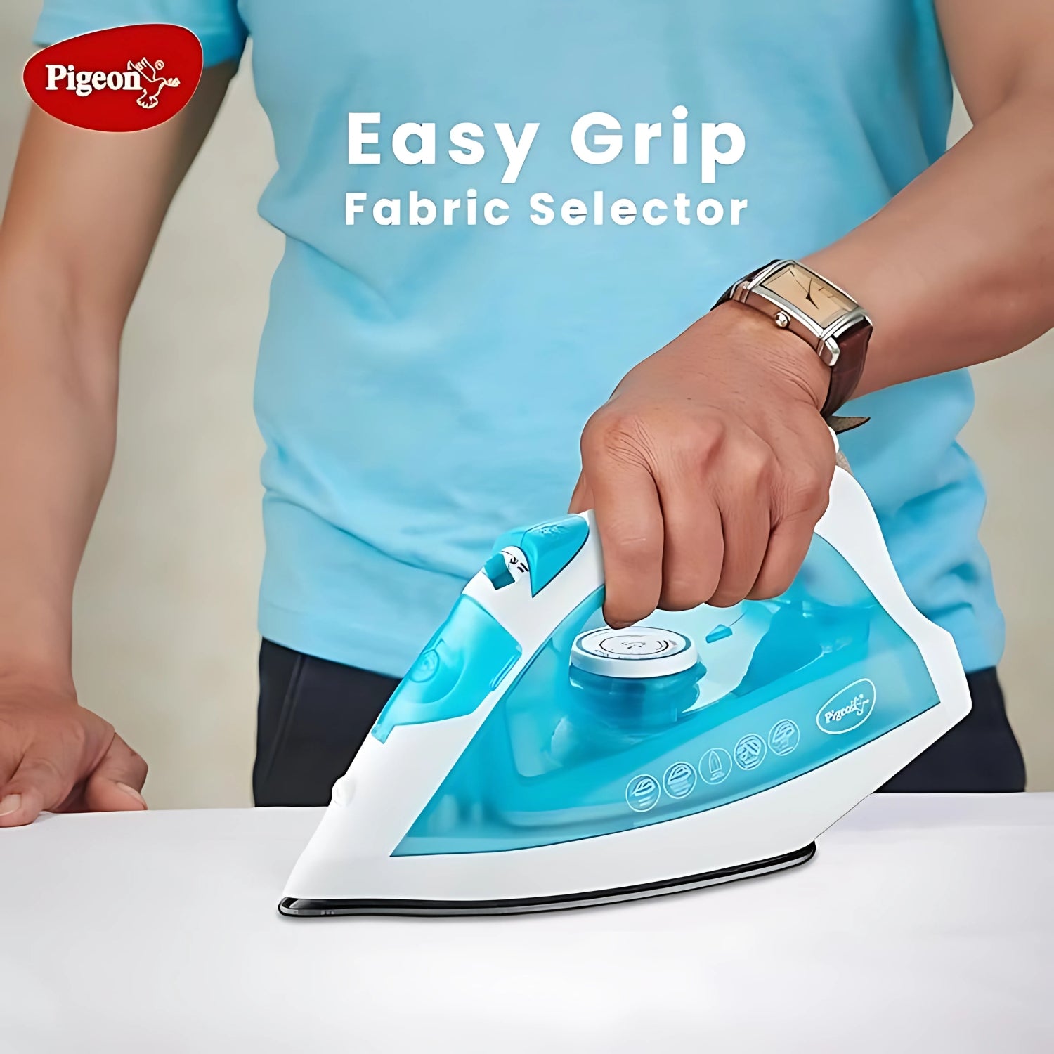 Pigeon Amaze Plus 16232 Steam Iron  1600 Watts - Blue with White_4