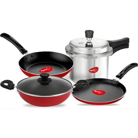 Pigeon Celebration Pressure Cooker and Non Stick Cookware Gift Set – 5 Piece_1