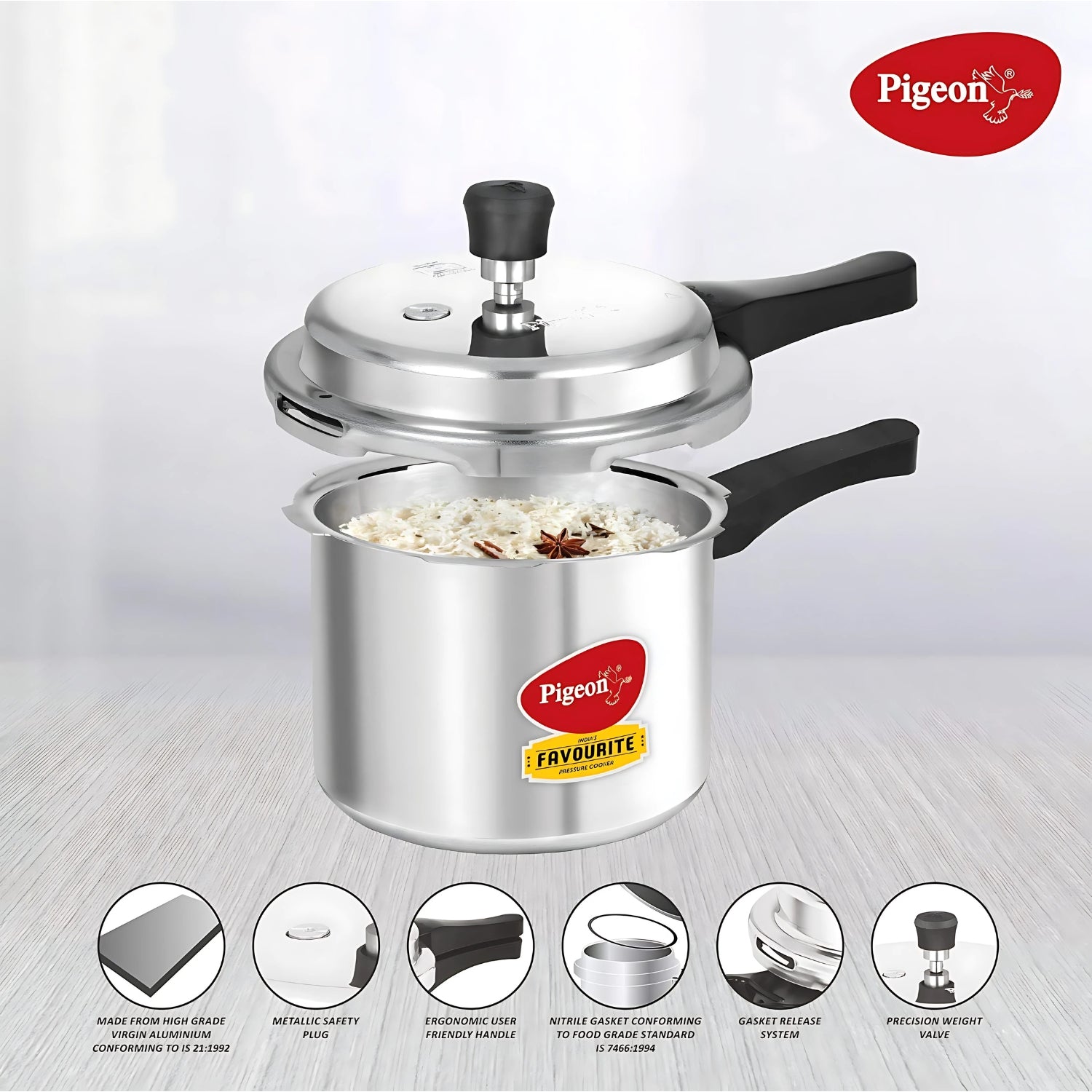 Pigeon Favourite Pressure Cooker 3 L_3