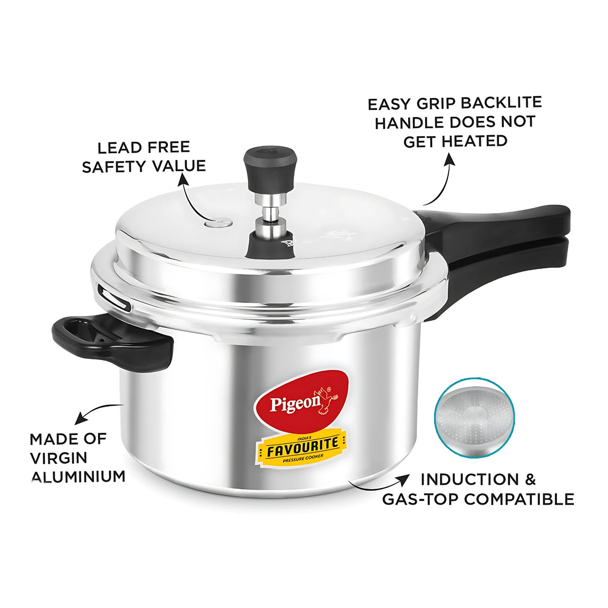 Pigeon Favourite Pressure Cooker 5 L_3