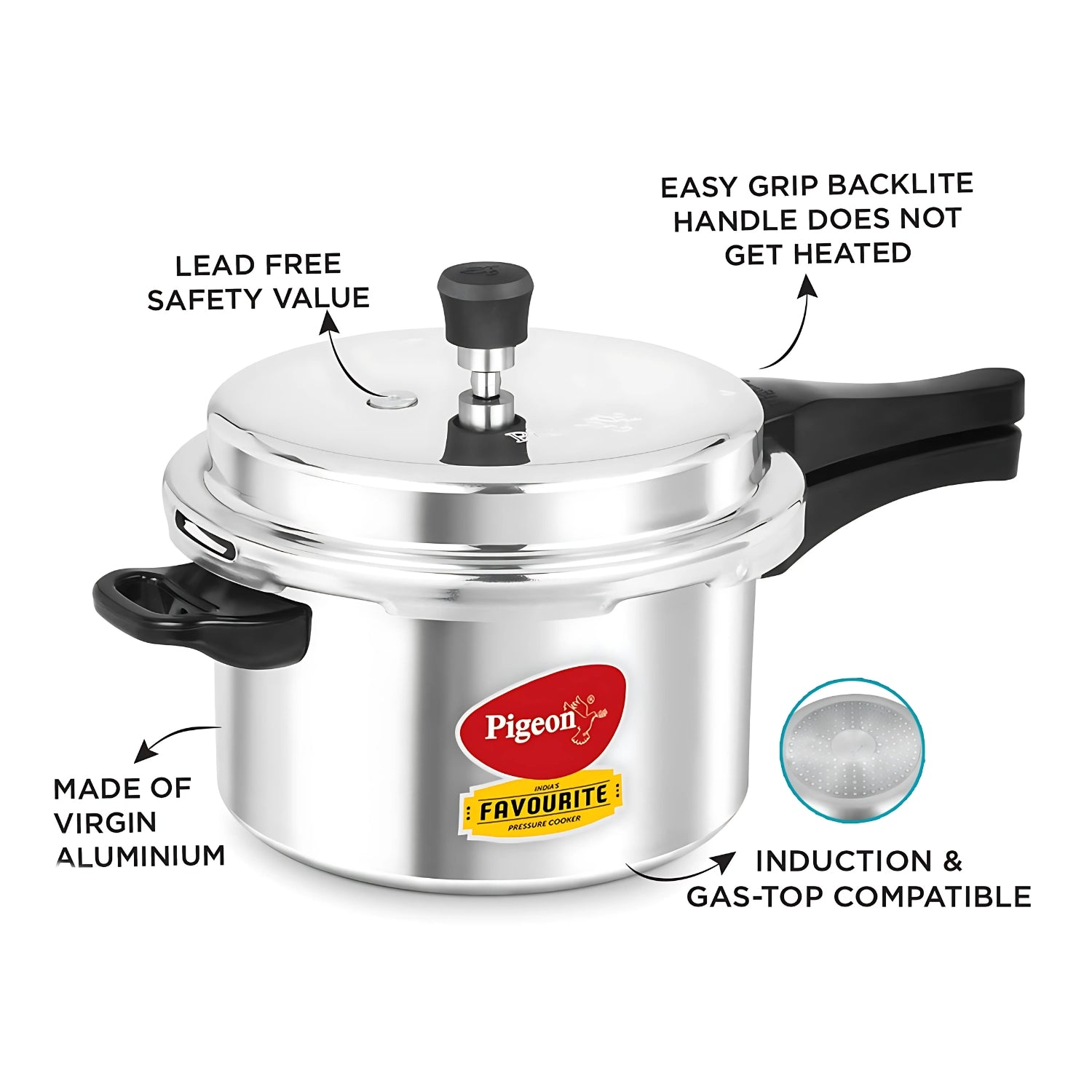 Pigeon Favourite Pressure Cooker 5 L_3