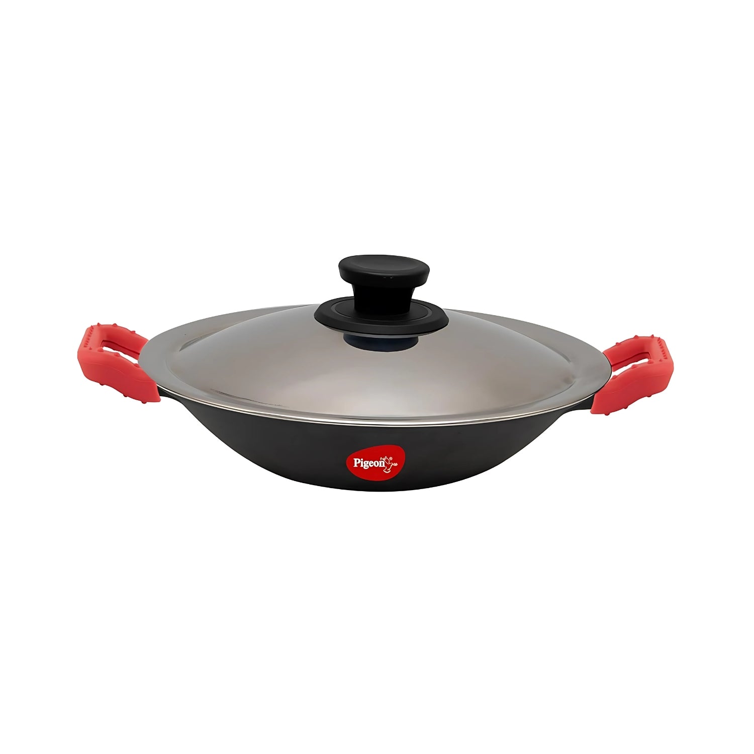 Pigeon Imperi Cast Iron Appachatty 220 mm with SS Lid - Black_1
