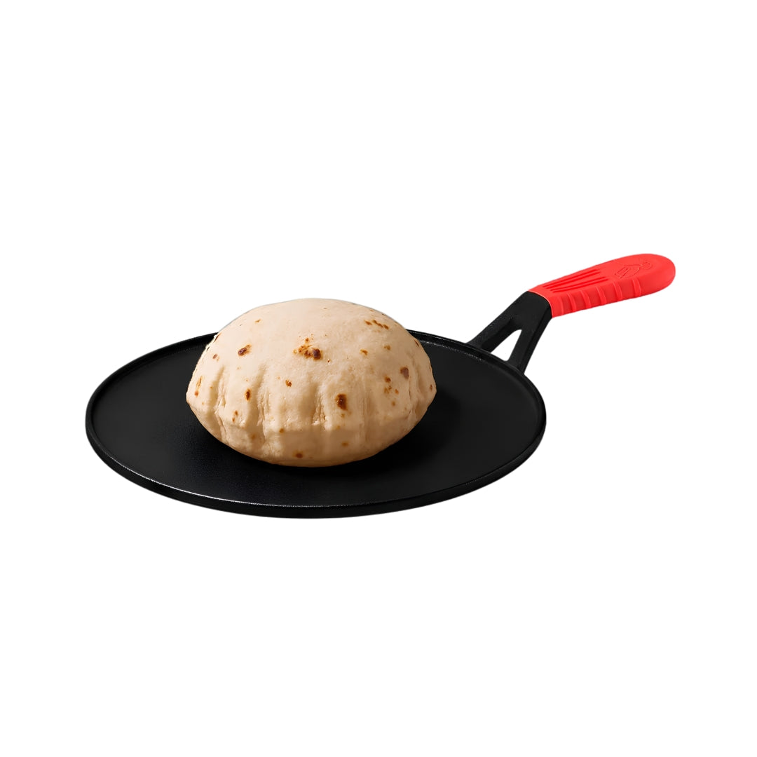 Pigeon Imperi Cast Iron Dosa Tawa 28 cm - Black_Front View1
