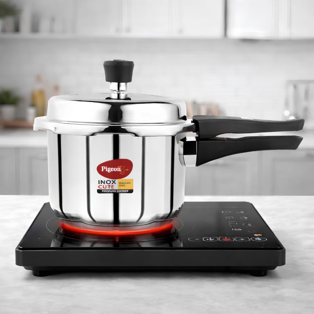 Pigeon Inox Cute Stainless Steel Pressure Cooker 3 L_Font View 1