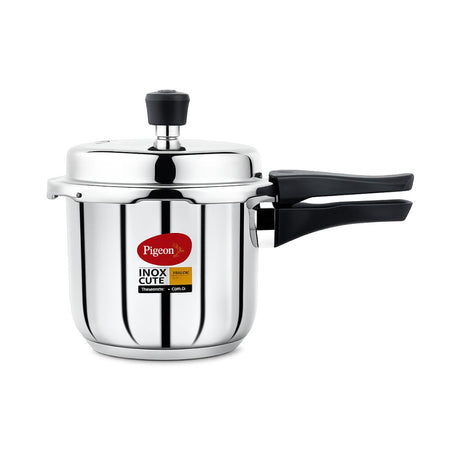 Pigeon Inox Cute Stainless Steel Pressure Cooker 3 L_Front View