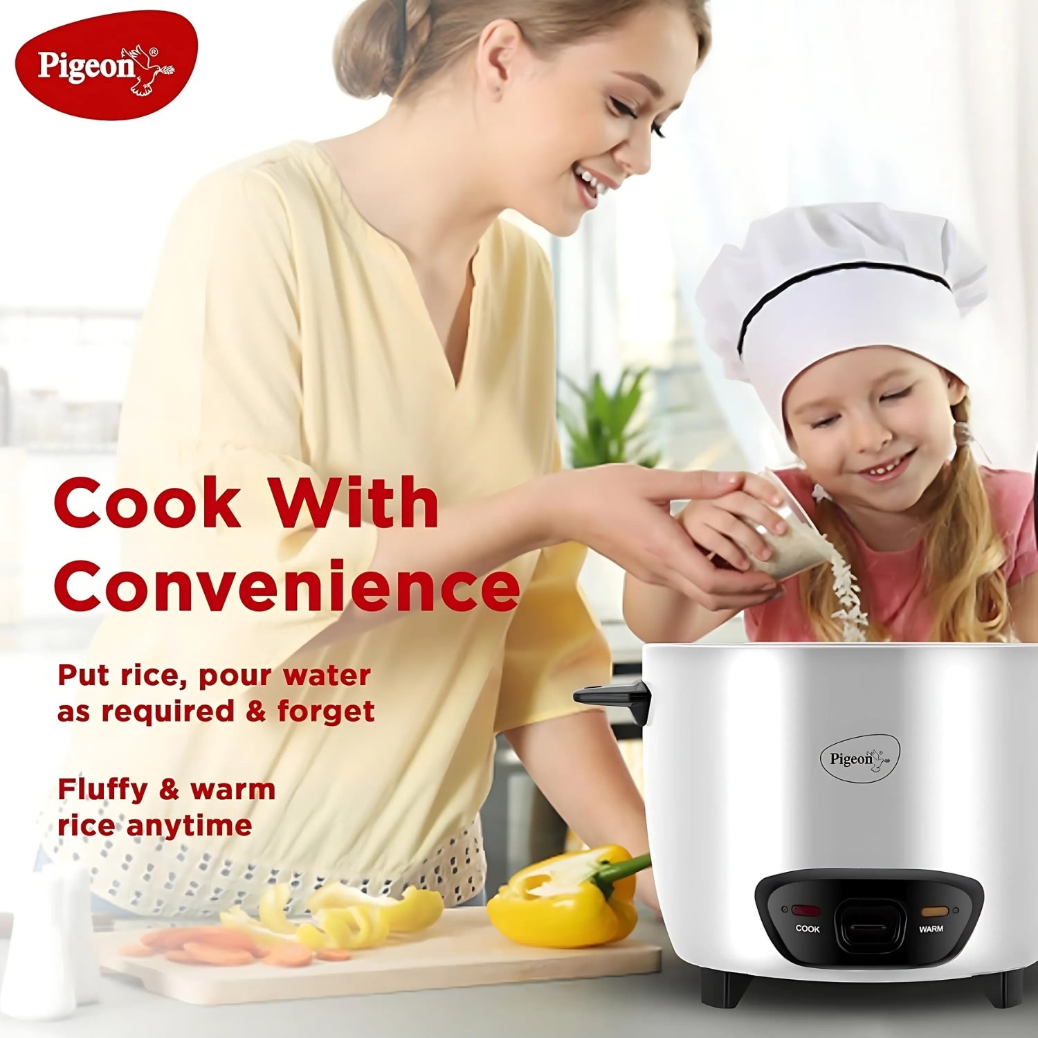 Pigeon Joy Unlimited ERC-SDX 337 Electric Rice Cooker 1.8 L – White_2