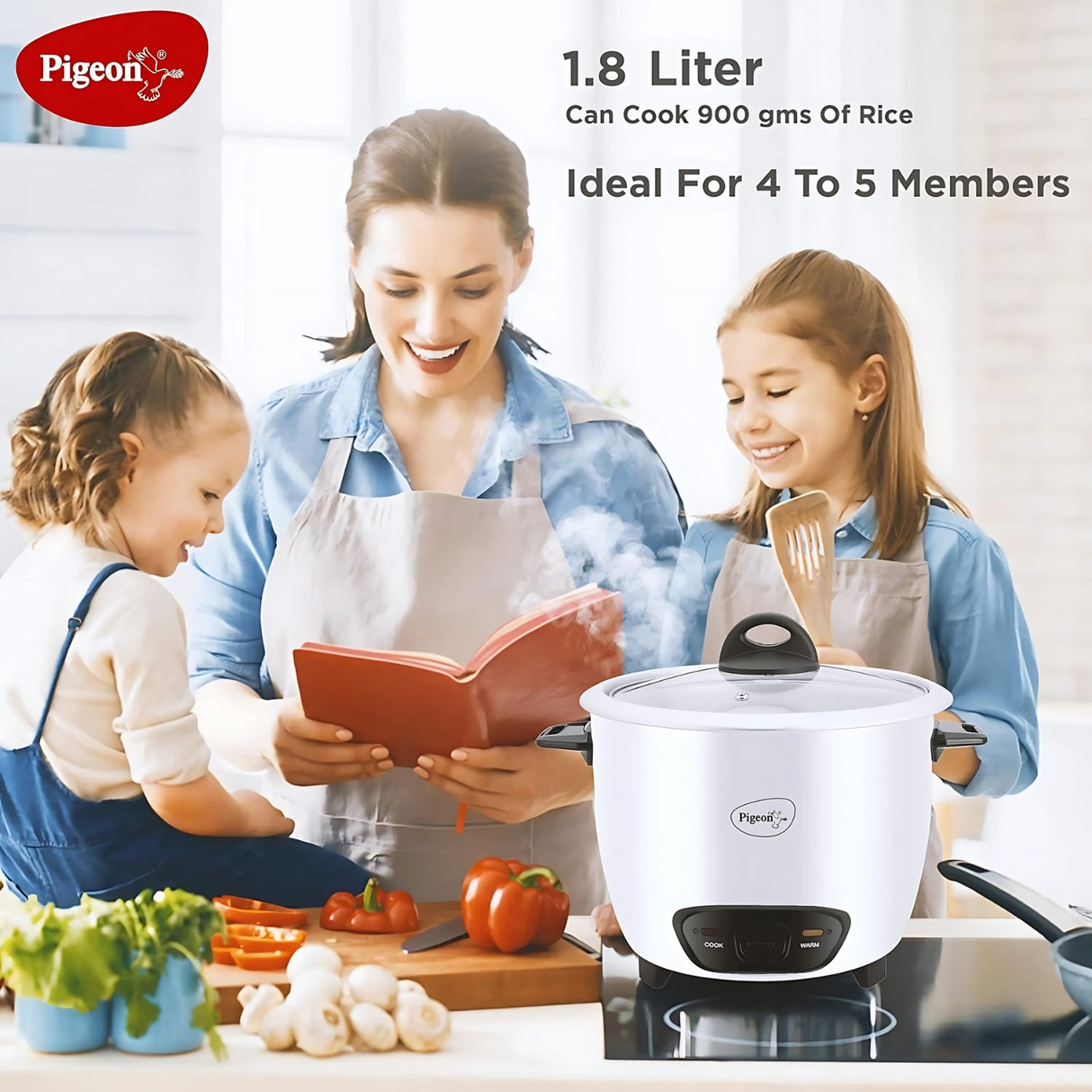 Pigeon Joy Unlimited ERC-SDX 337 Electric Rice Cooker 1.8 L – White_9