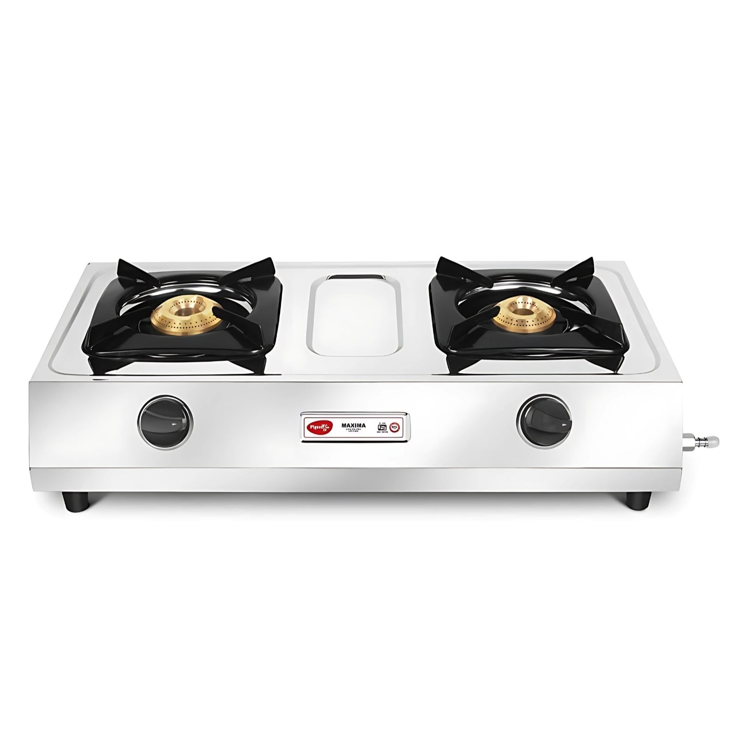 Pigeon Maxima 12312  2Burner Stainless Steel LPG Gas Stove – Silver_1