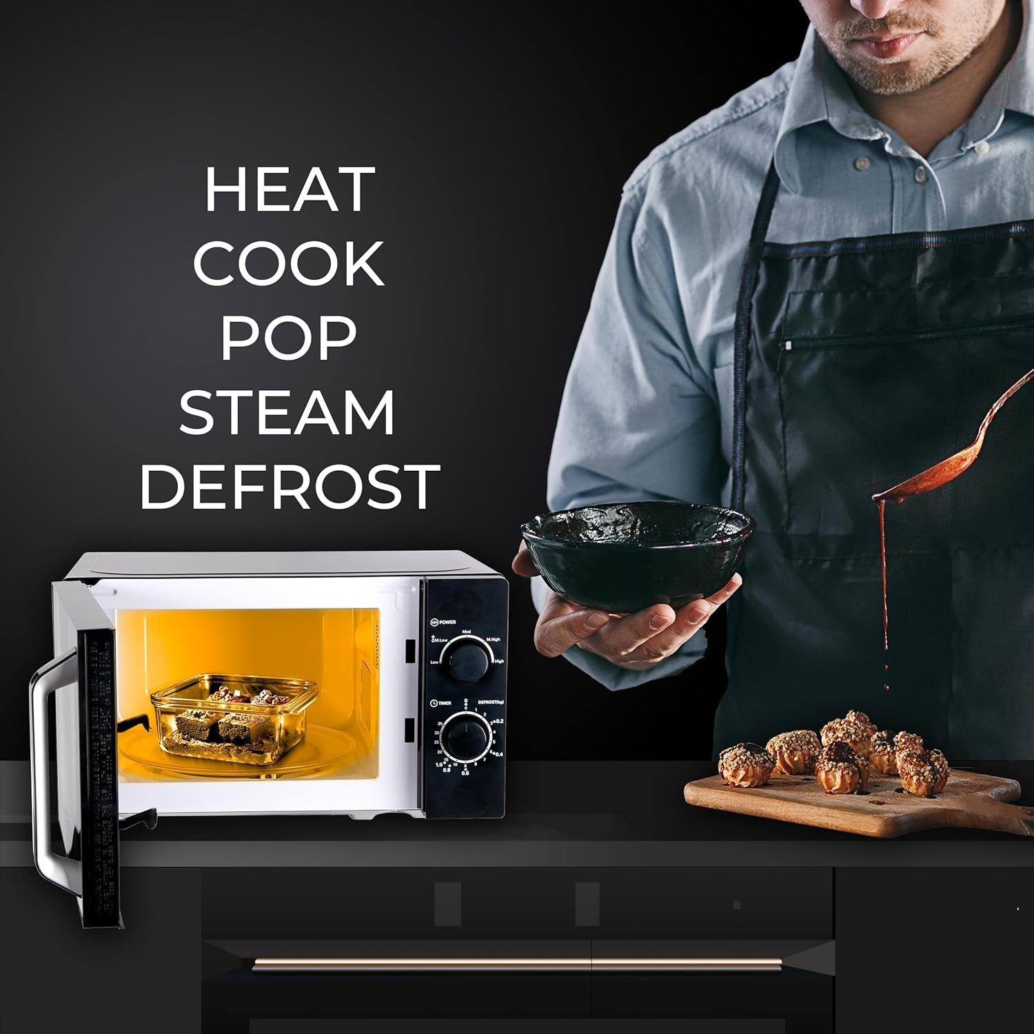 Pigeon Nano Wave Solo Microwave Oven 20 L - Black_2