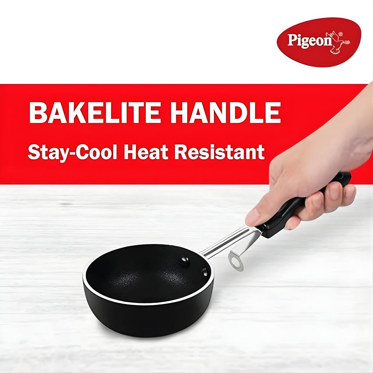 Pigeon Non Stick Tadka Pan – Black_2