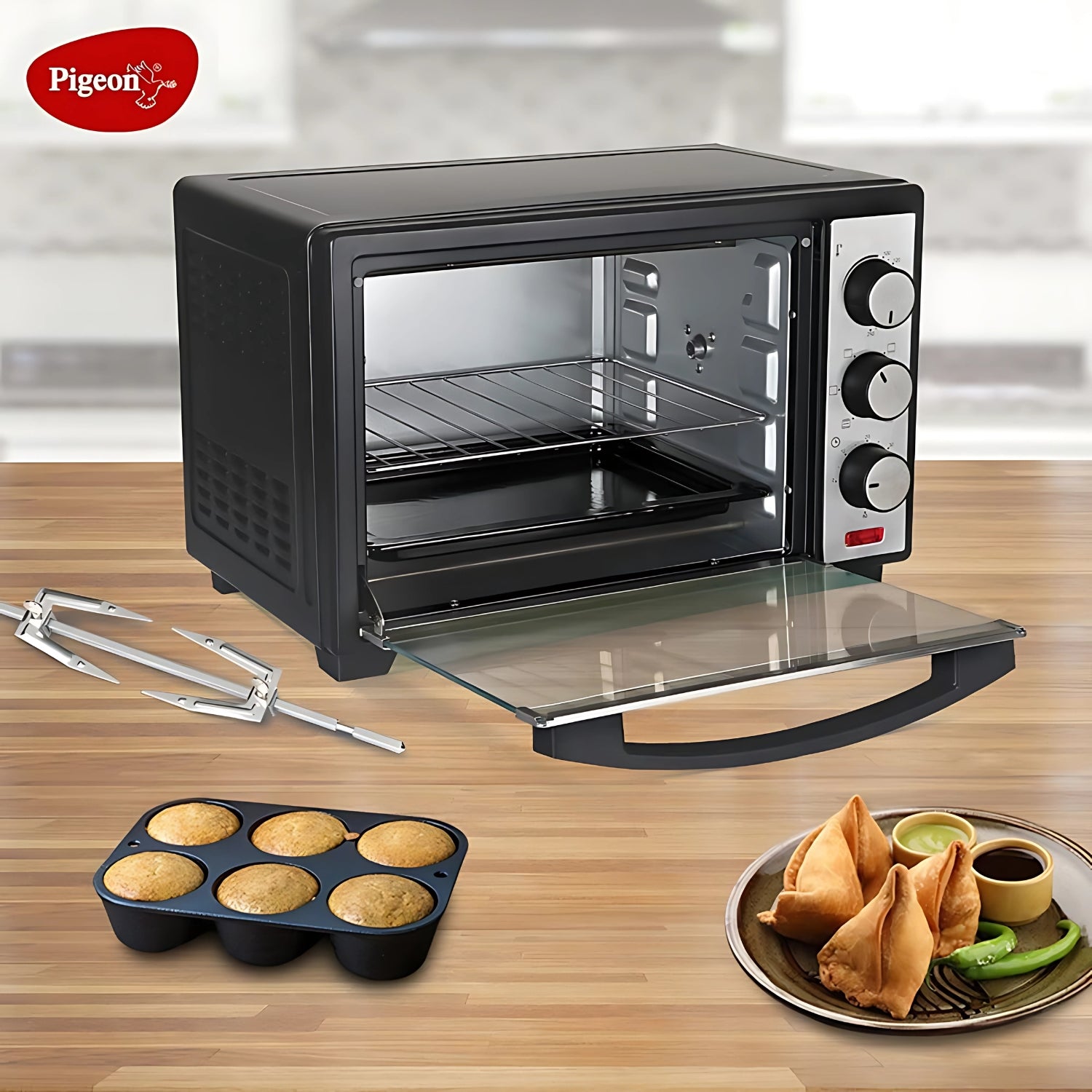 Pigeon OTG with Rotisserie 16132 20 L – Black_2