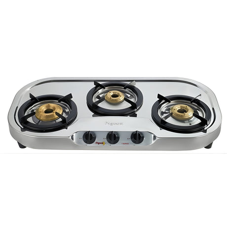 Pigeon  PG-3110 DT Elegance 3-Burner Stainless steel Gas Stove – Silver_1