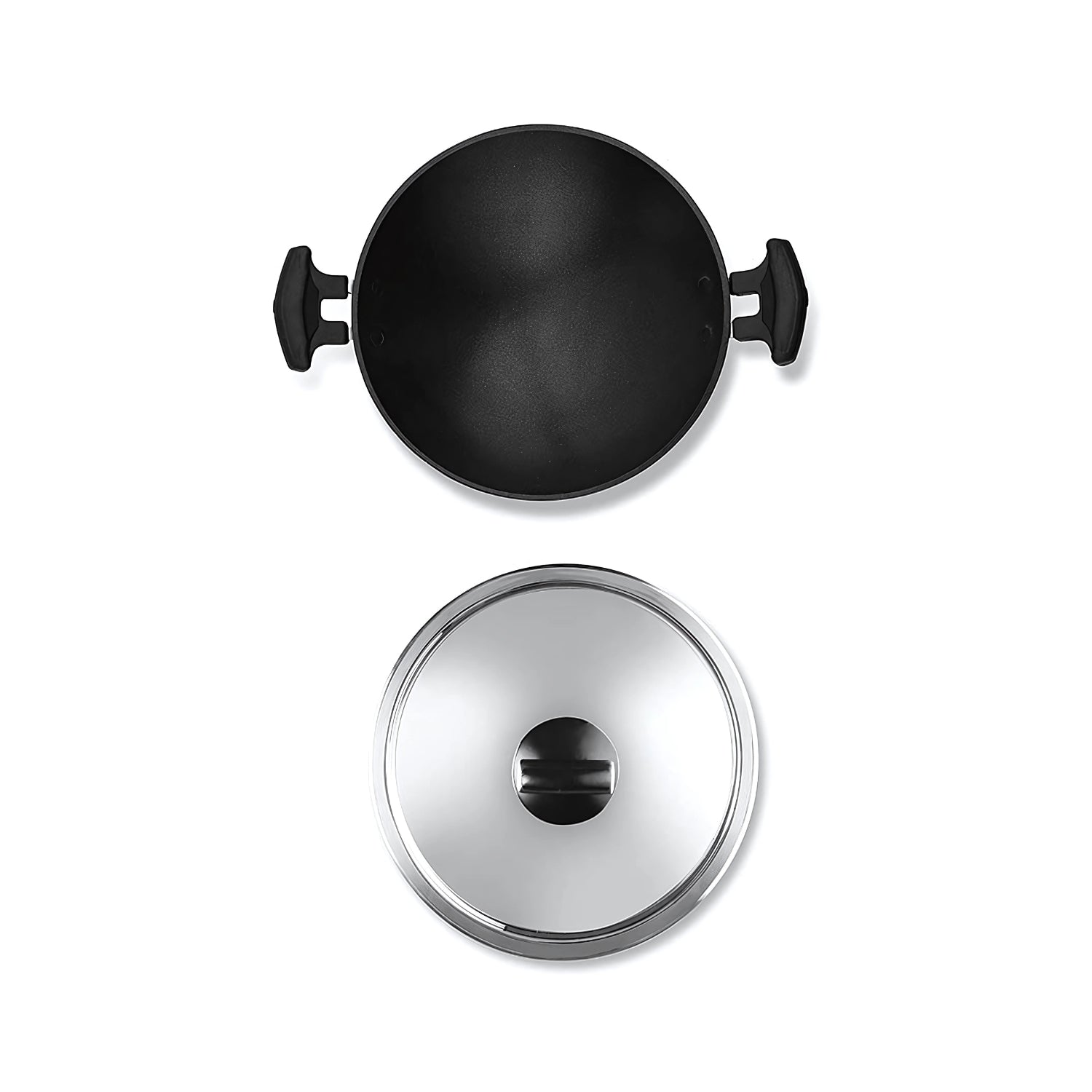 Pigeon Special Non Stick Appachatty with SS Lid 200 mm - Black_3