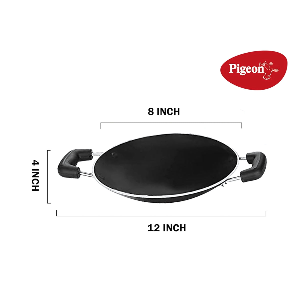 Pigeon Special Non Stick Appachatty with SS Lid 200 mm - Black_5