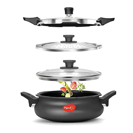 Pigeon Super Hard Anodised Pressure Cooker 3 L - Black_1