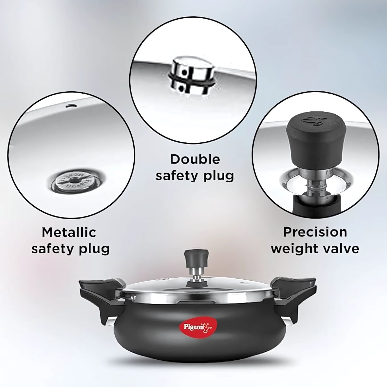 Pigeon Super Hard Anodised Pressure Cooker 3 L - Black_2