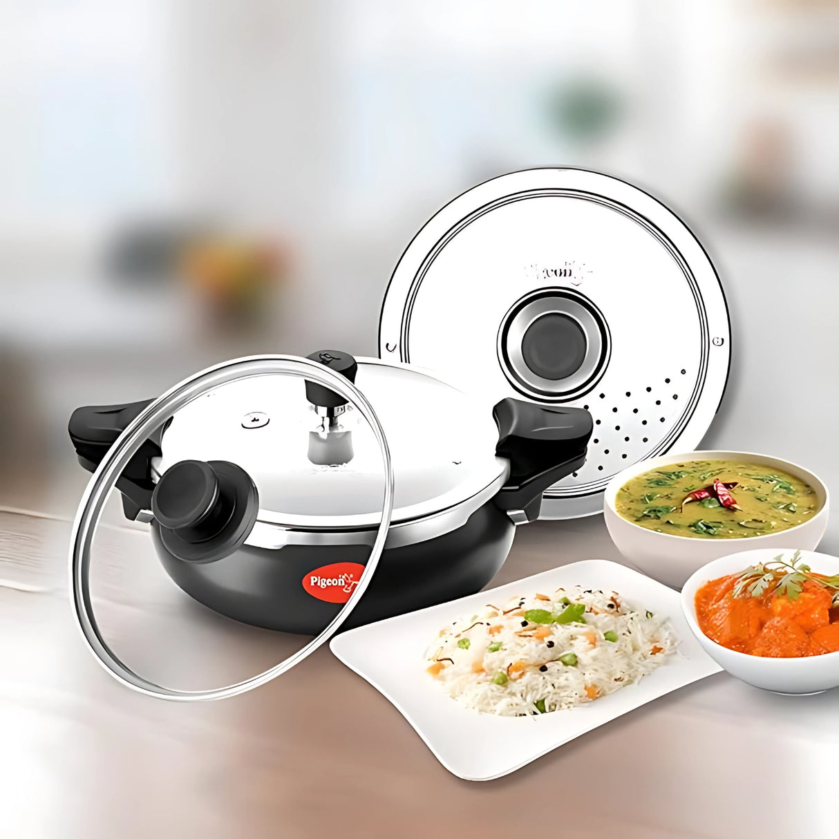 Pigeon Super Hard Anodised Pressure Cooker 5 L - Black_7
