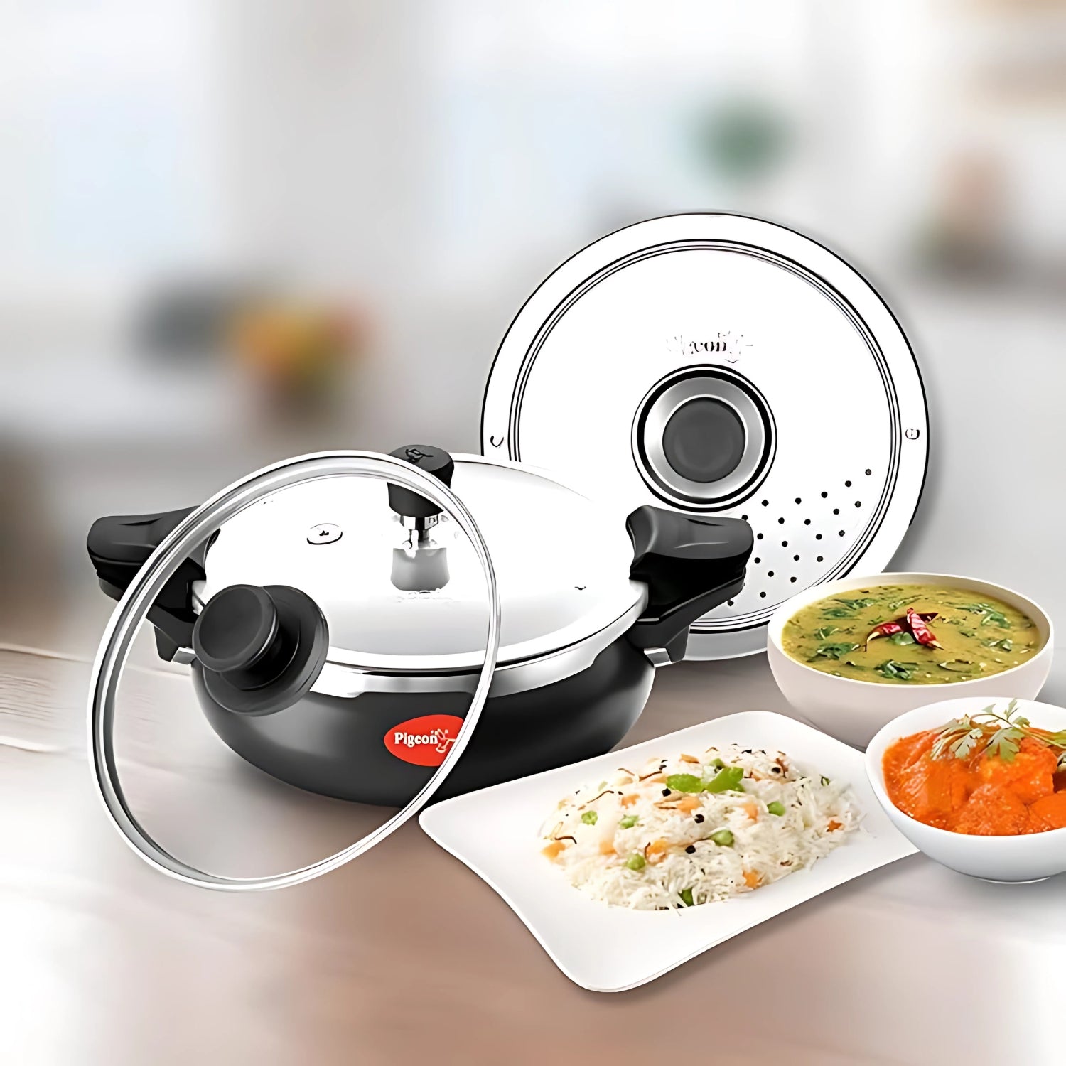 Pigeon Super Hard Anodised Pressure Cooker 5 L - Black_7