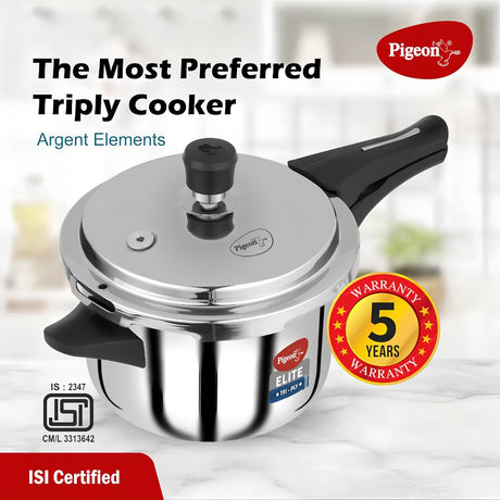 Pigeon Triply SS Elite Shine Pressure Cooker 3 L_Features 4