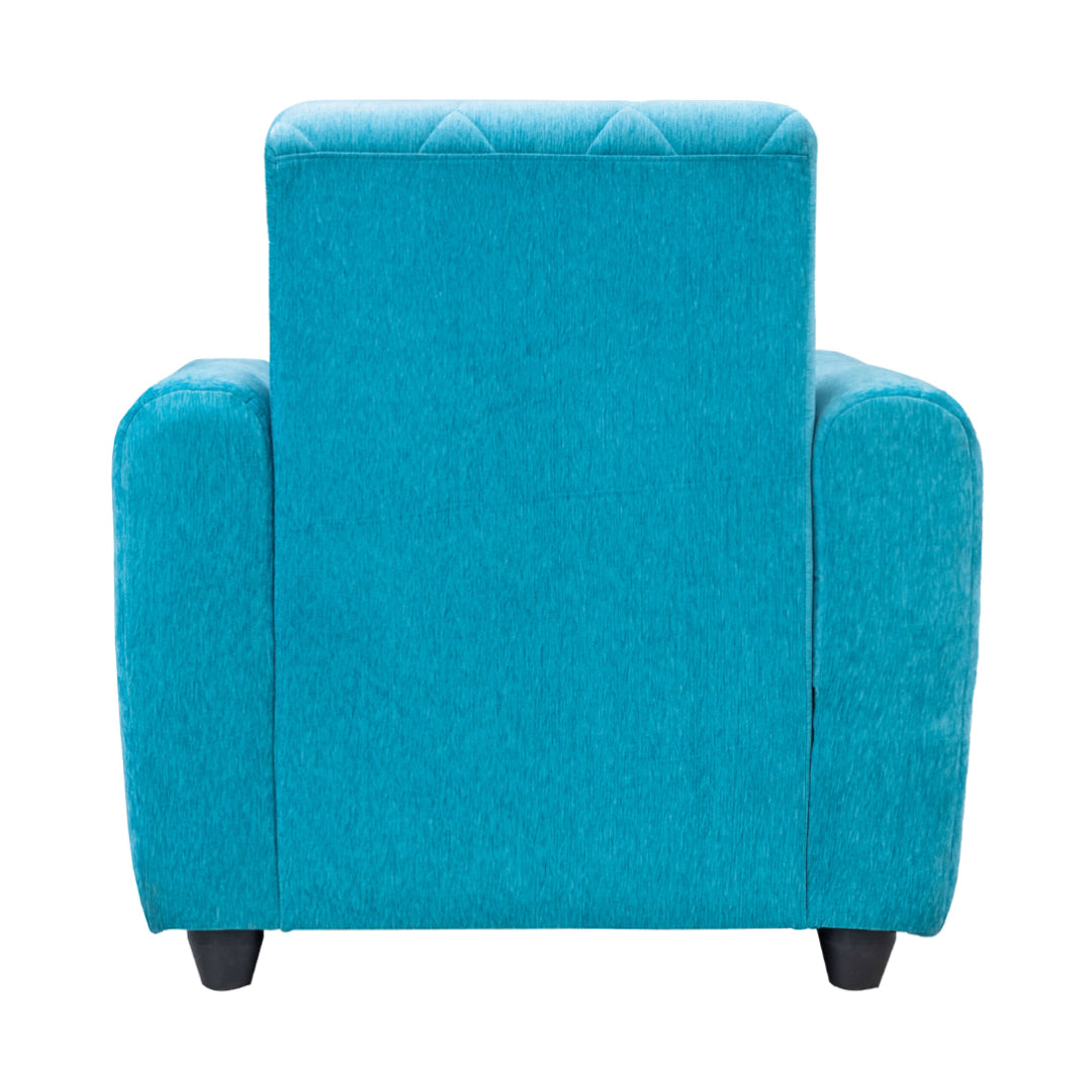 Porto Premium Short Rise Fabric Sofa 1-Seater Sofa - Blue_4