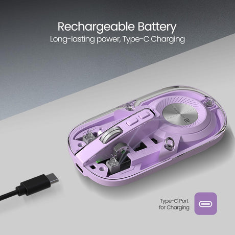 Portronics Toad 8 Wireless Mouse - Purple