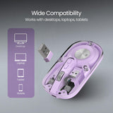 Portronics Toad 8 Wireless Mouse - Purple