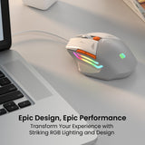 Portronics Vader Wired Gaming Mouse - Grey