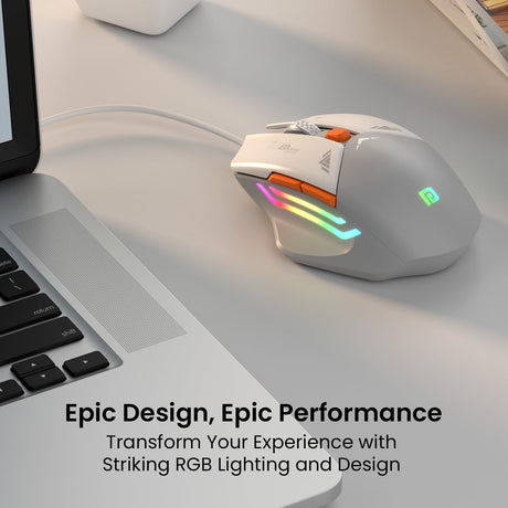 Portronics Vader Wired Gaming Mouse - Grey
