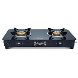 Preethi Alya GTS 411 2 Burner with Bati Gas Stove - Black