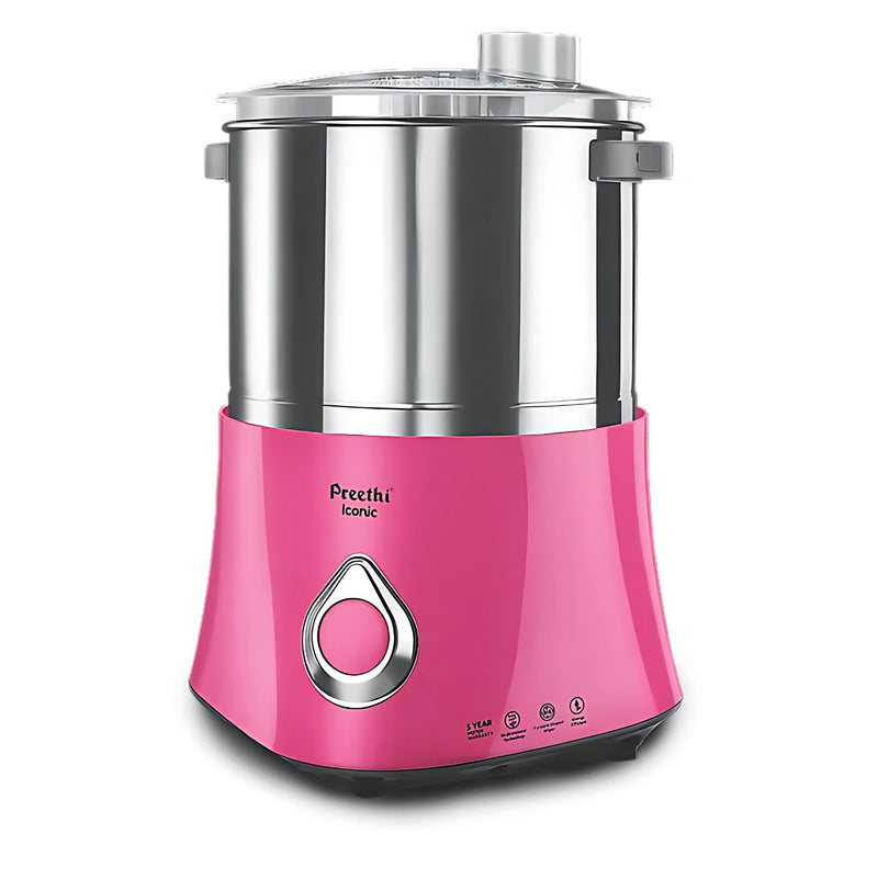Preethi Iconic WG-908 2L Tabletop Wet Grinder - Pink