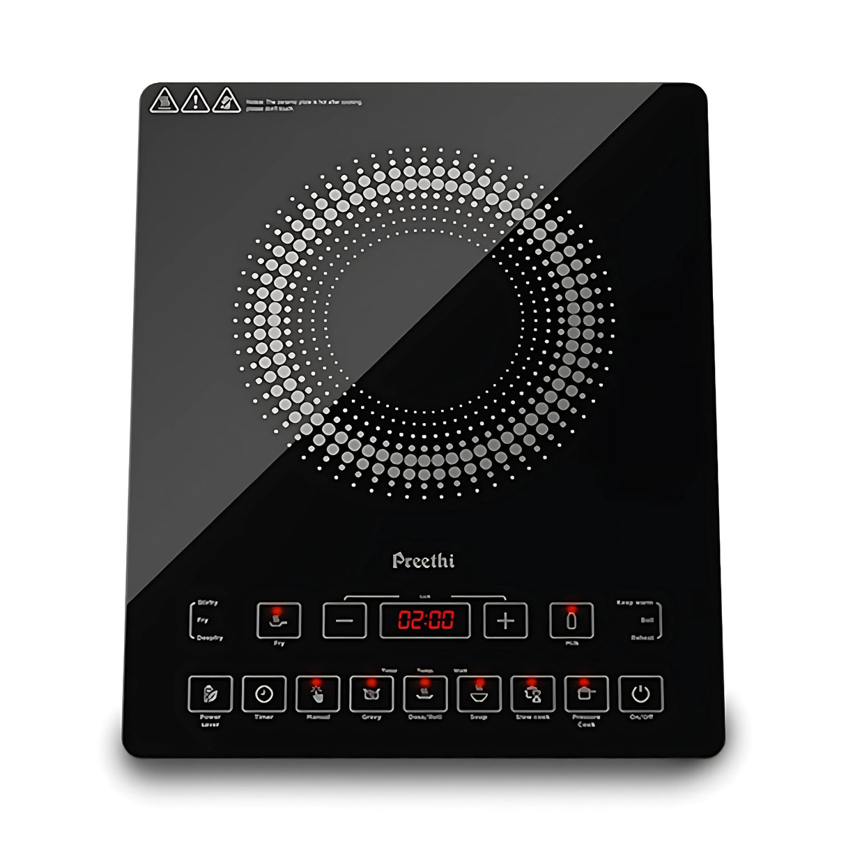 Preethi Induction cook Top IC125 Induction Cooktop 2100 W - Black