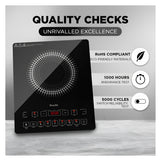 Preethi Induction cook Top IC125 Induction Cooktop 2100 W - Black