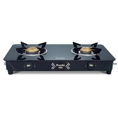 Preethi Alya GTS 411 2 Burner with Bati Gas Stove - Black_3