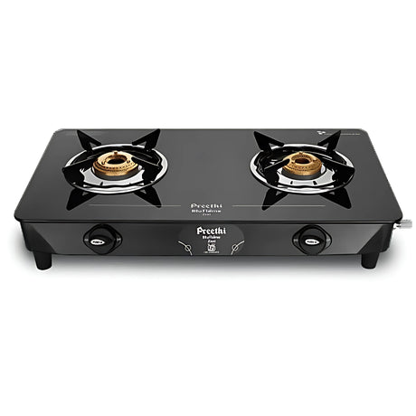 Preethi GTS412 Zeal Pro 2-Burner Cooktop Gas Stove – Black_1
