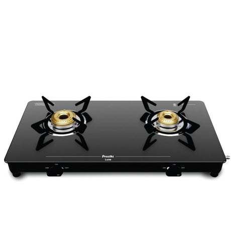 Preethi GTS414 Luxe 2-Burner High-Efficiency Gas Stove – Black_1