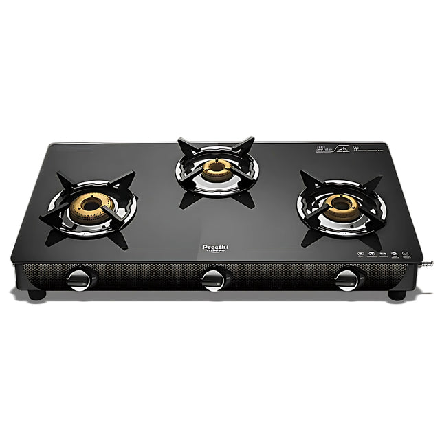 Preethi GTS 121 Valentino Carbon 3 Burner MS Gas Stove – Black_1