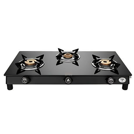 Preethi GTS 40 Sparkle Power Duo 3 Burner Gas Stove - Black_1