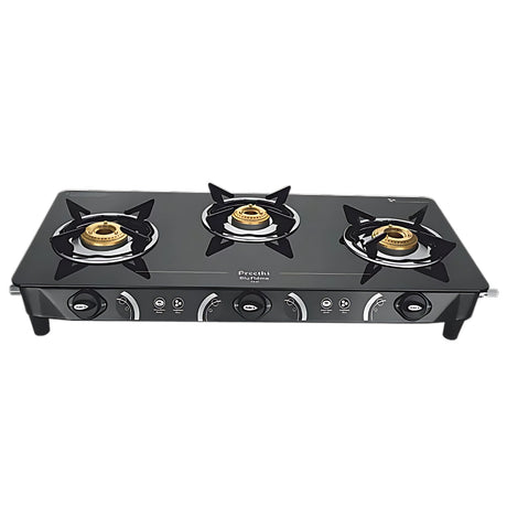 Preethi GTS 410 Zeal Pro Glass Top 3B Gas Stove – Black_1