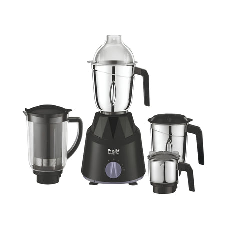 Preethi Galaxy Plus Mixer Grinder with 4 Jars 750 Watts - Black_Front View