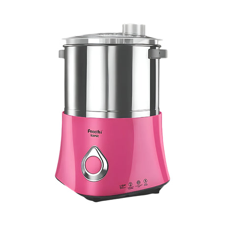 Preethi Iconic WG-908 2L Tabletop Wet Grinder - Pink_Front View