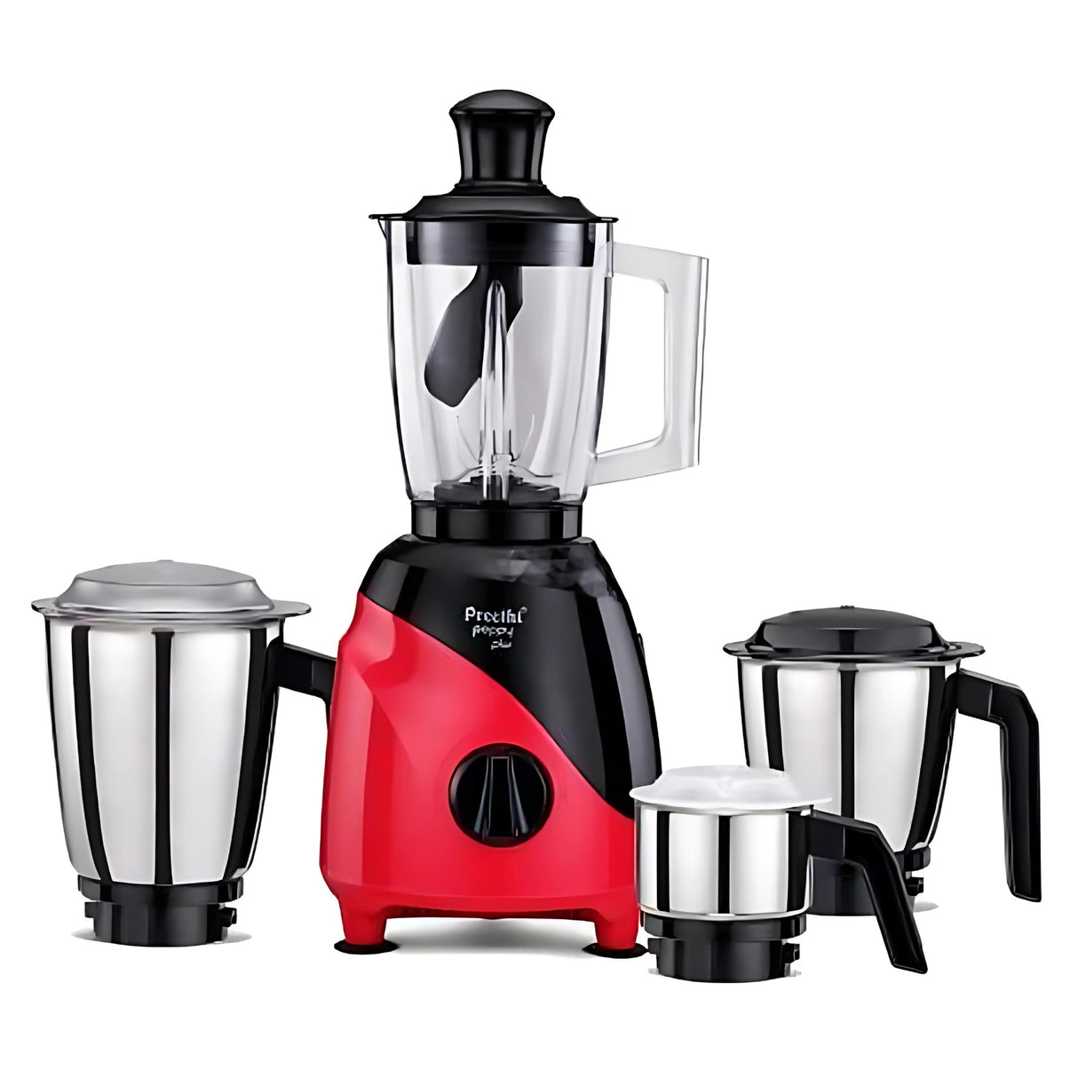 Preethi Peppy MG-245 Mixer Grinder 3 Stainless Steel Jars  750 Watts - Black and Red_2