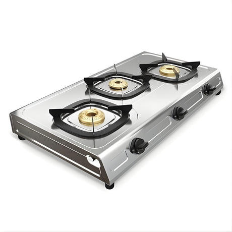 Preethi SSGS014 Glory Plus 3-Burner Stainless Steel Gas Stove – Silver_2