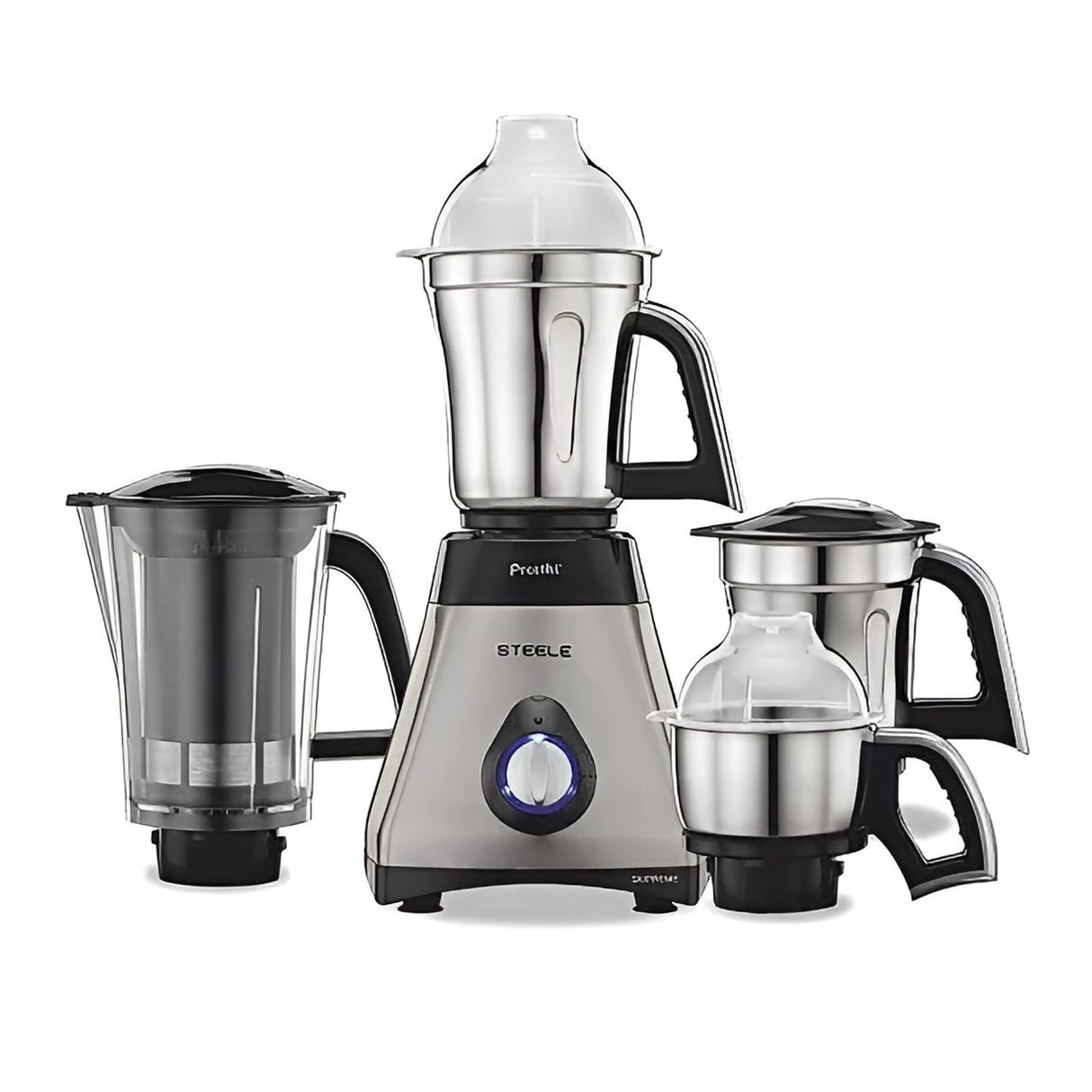 Preethi Steel Supreme MG-208 Mixer Grinder 750 Watts - Silver and Black_1