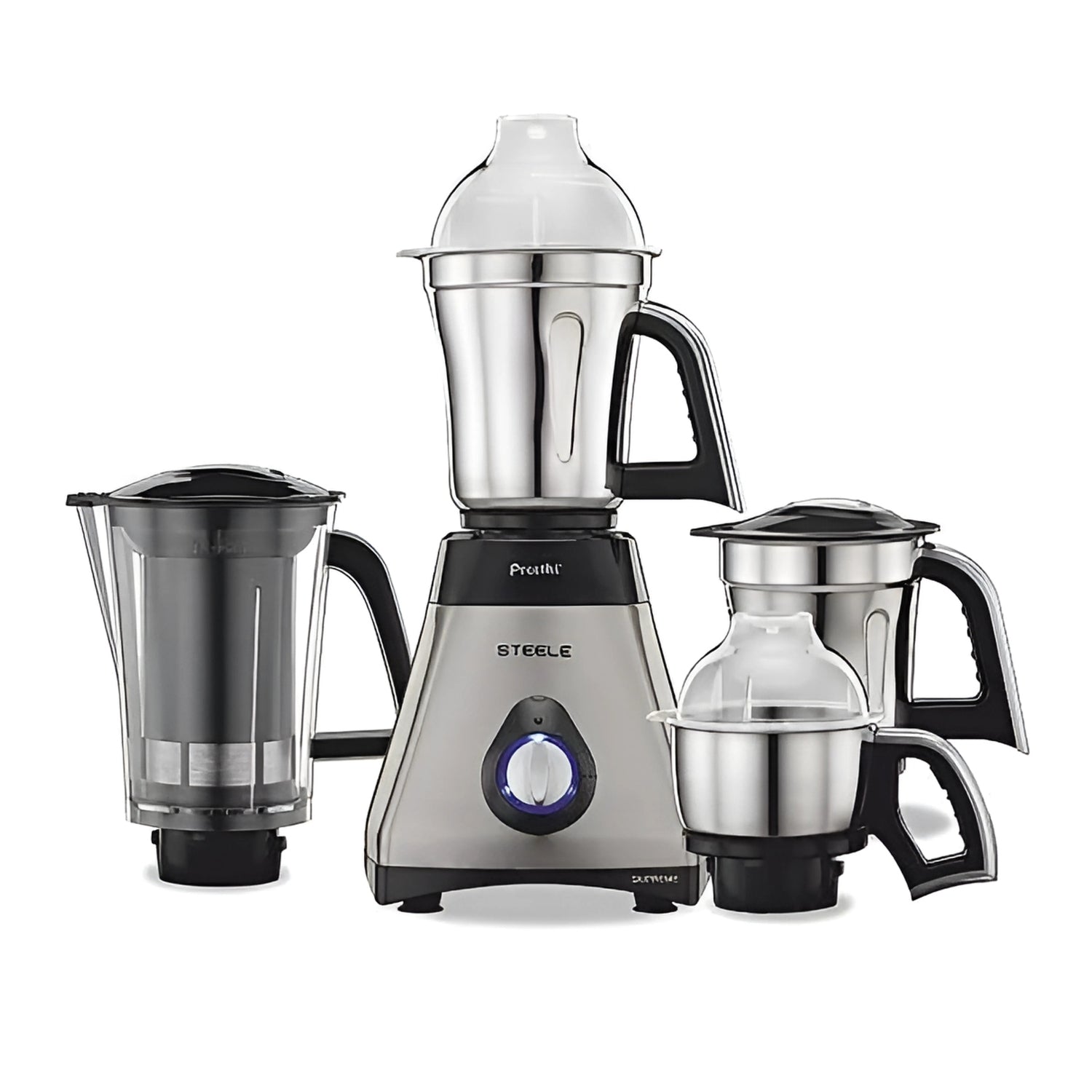 Preethi Steel Supreme MG-208 Mixer Grinder 750 Watts - Silver and Black_1