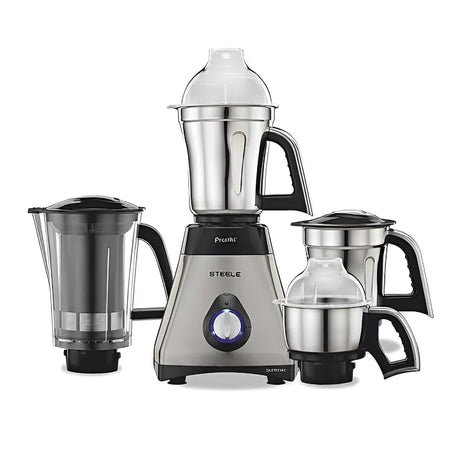 Preethi Steel Supreme MG-208 Mixer Grinder 750 Watts - Silver and Black_1