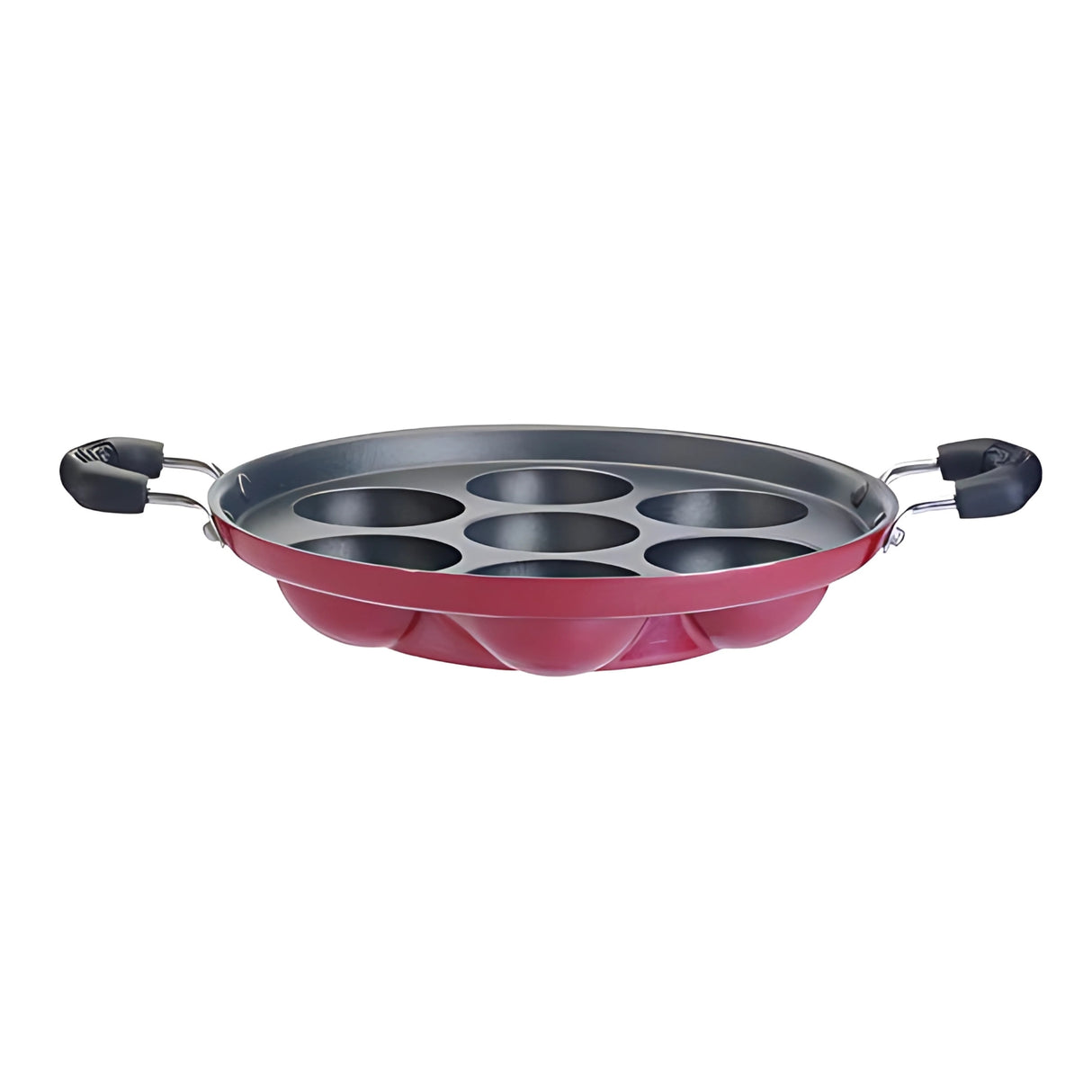 Premier Deluxe Paniyaram Pan Small 7 Cavity - Red